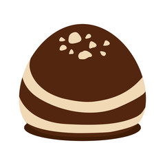Chocolate icon. Dessert or sweet design. vector graphic