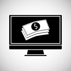 Financial item design. money icon. Flat illustration, vector gra