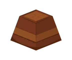 Chocolate icon. Dessert or sweet design. vector graphic