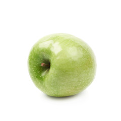 Green granny Smith apple isolated