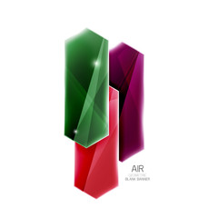 Colorful arrows on white. Blank geometric abstract background