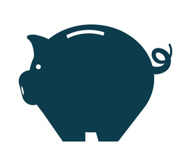 Piggy icon. Money and  Financial item design. vector graphic