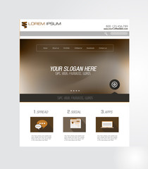 Minimal Website Home Page Design with Slider background