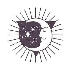 Moon design vector illustration.