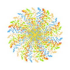 Fireworks vector icon isolated