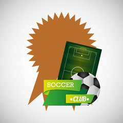 Soccer design. Football icon. Colorfull illustration, vector gra