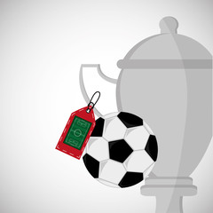 Soccer design. Football icon. Colorfull illustration, vector gra