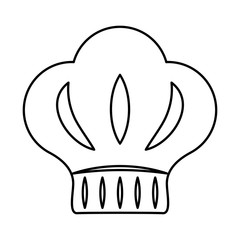 Chefs hat icon. Bakery design. vector graphic
