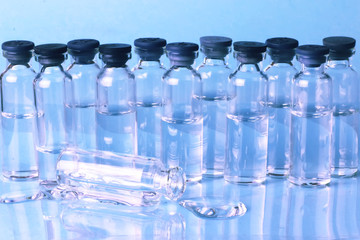 medical ampoules isolated