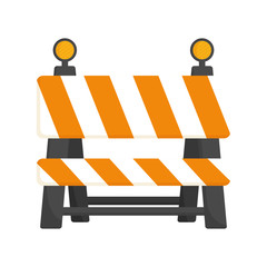 Barrier icon. Under construction design. vector graphic