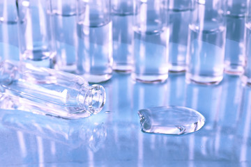 medical ampoules isolated