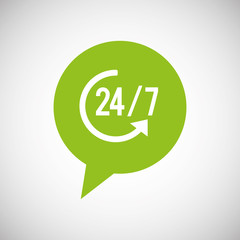 Call center design. Global communication. Flat illustration,