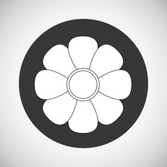 Flower vector. Garden icon. Colorfull illustration, floral design