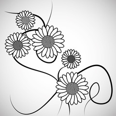 Flower vector. Garden icon. Colorfull illustration, floral design