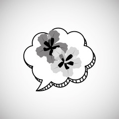 Flower vector. Garden icon. Colorfull illustration, floral design