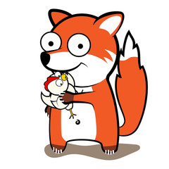 fox stole chicken