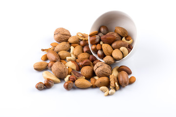 Nuts mix in bowl