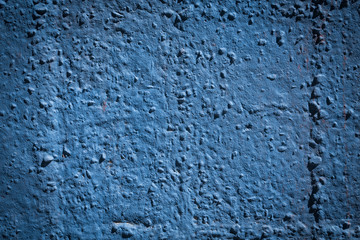 Grunge blue painted wall