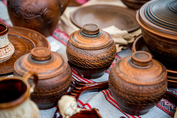 Ceramic ware handmade.