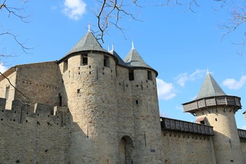Carcassonne, Languedoc-Roussillon, Burg, Festung, Frankreich