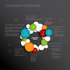 Vector Company infographic overview design template