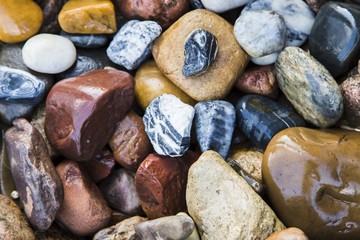 Background of marine pebbles