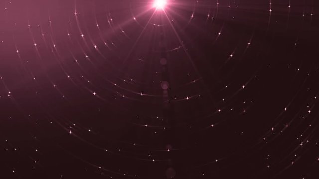 Abstract pink animation background with lens flare. VJ Seamless loop.