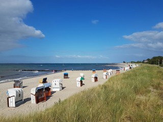 Strand in Heiligenhafen an der Ostsee