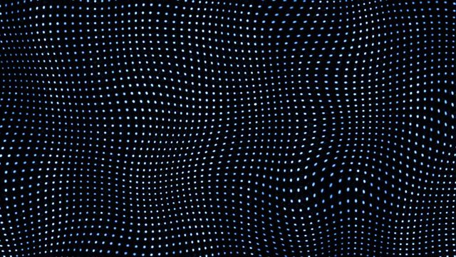 Animation blue background with waves. Bright beautiful flood lights disco background. Flood lights disco background. Seamless loop.