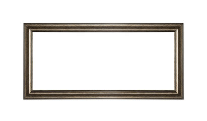 Wooden frame isolated.