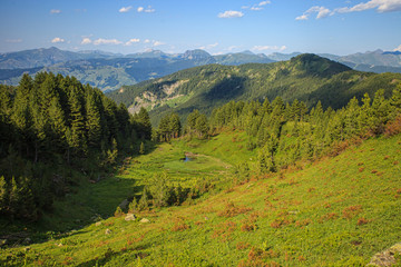 Naklejka premium Serene View of Landscape in Prokletije Mountains, Montenegro