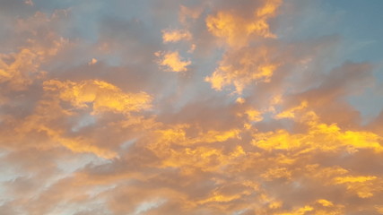 Firey clouds at sunset-1