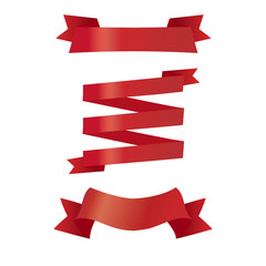 four red ribbon patterns
