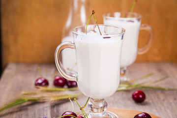 yogurt with cherry