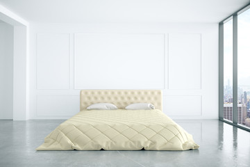 Bedroom with city view front