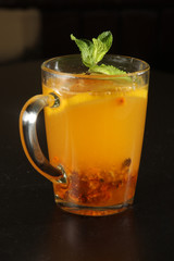 seabuckthorn drink in glass
