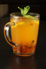 seabuckthorn drink in glass