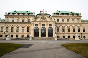 Fototapeta na wymiar Belvedere palace Vienna