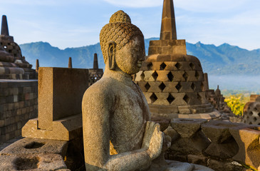 Borobudur Buddist Temple - island Java Indonesia