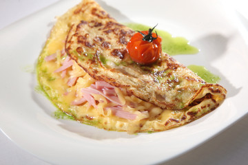 omelet with Bacon and cheese
