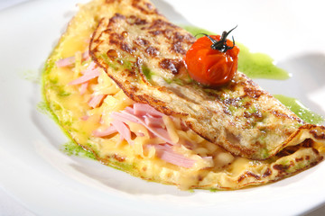 omelet with Bacon and cheese