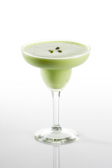 Avocado Margarita isolated on white background