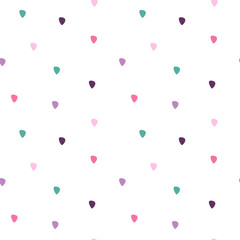 cute colorful rain drops seamless vector pattern background illustration
