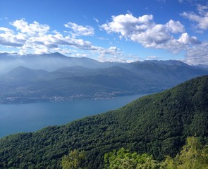 Naklejka na ściany i meble Lake Maggiore Panorama