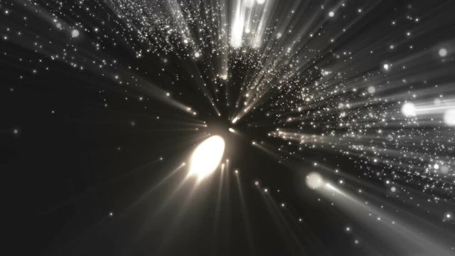 Abstract grey animation background with lens flares and waves. VJ Seamless loop.