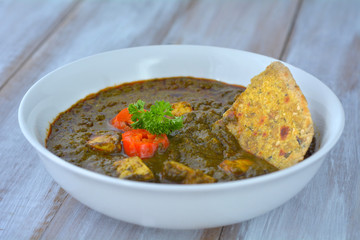 Indian food  - Traditional Punjabi Palak Paneer.