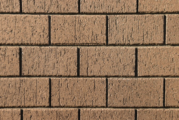 closeup of clay bricks wall