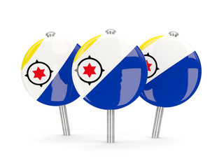 Flag of bonaire, round pins