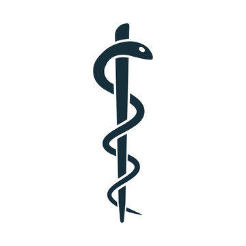medical snake symbol icon