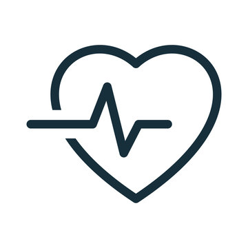 heart pulse cardiogram icon